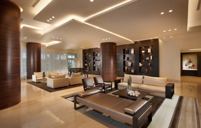 33-idées-plafond-moderne-design-élégant-niveaux-éclairage-led-panneaux