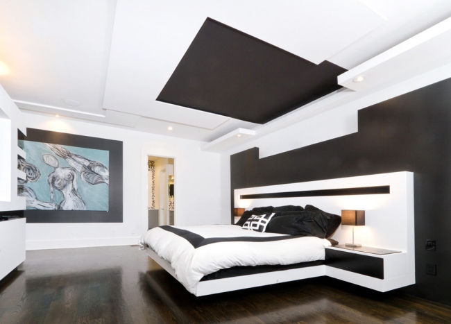 33-idées-plafond-moderne-design-élégant-recouvrement-panneaux plafond moderne