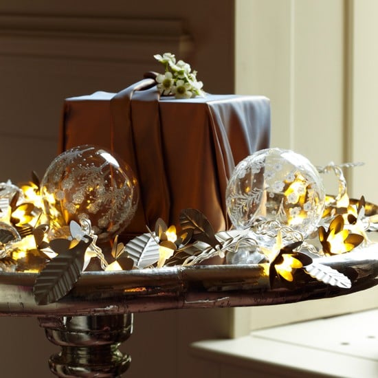 35-idées-déco-table-Noël-boules-crystal-transparentes déco de table pour Noël