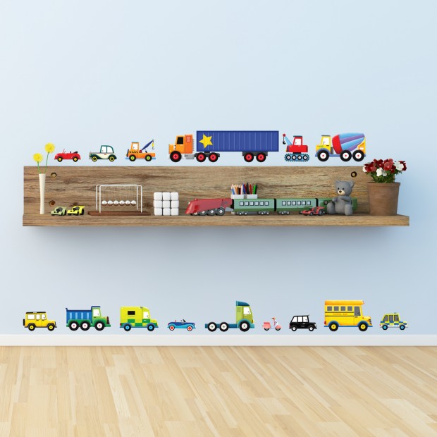 autocollants-chambre-garçon-moyens-transport
