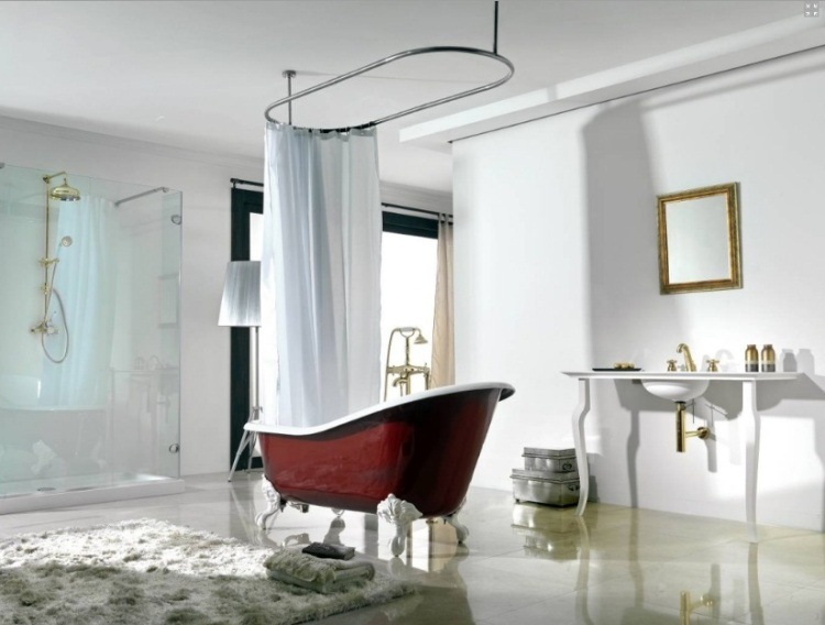 Baignoire ancienne 30 idées pour une atmosphère élégante Baignoires inspiration Rideau