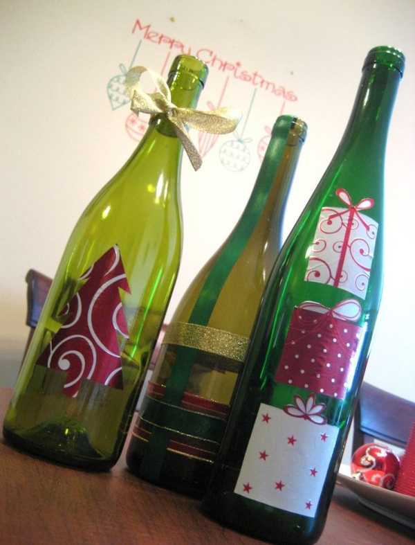 bouteille-de-vin-originale-Noël-embellir-carton-dessins