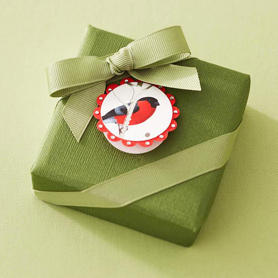 cadeau-carte-vœux-Noël-réutilisée-bricolage-créatif
