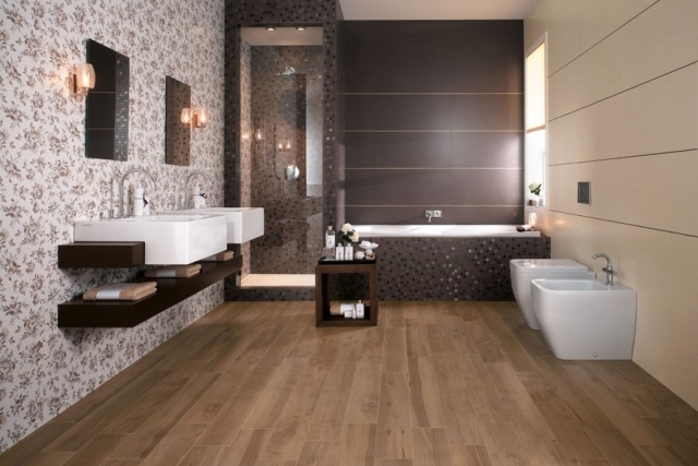 carrelage-imitation-parquet-idée-originale-salle-de-bains