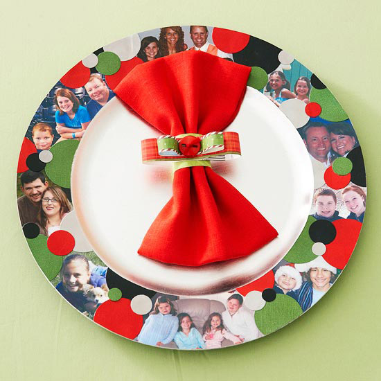 cartes de vœux Noël-réutilisées-décoration-table