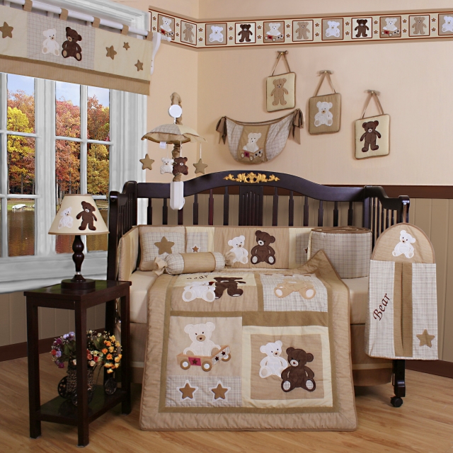 chambre-de-bébé-aménagement-idée-originale-décoration-ours-couverture