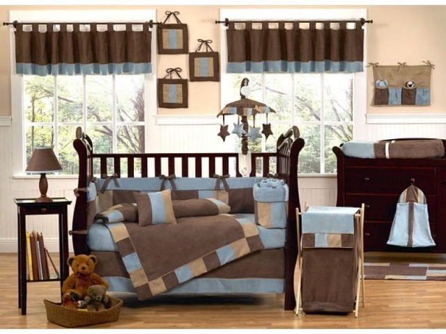 chambre-de-bébé-aménagement-idée-originale-couleur-marron