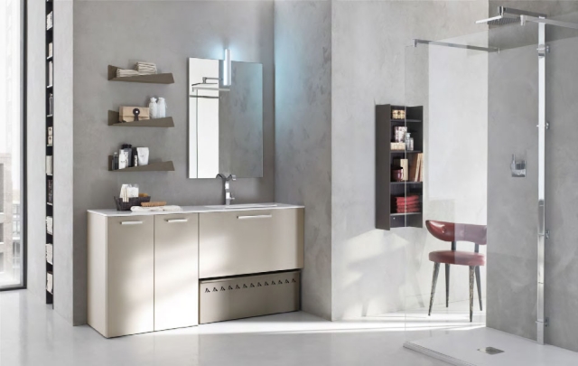 collection-Start-idées-salle-de-bains-étagères-murales-miroir-rectangulaire-robinet