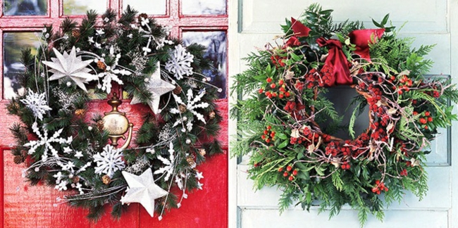 couronne-de-Noël-DIY-matériaux-naturels-étoiles-branches-sapin