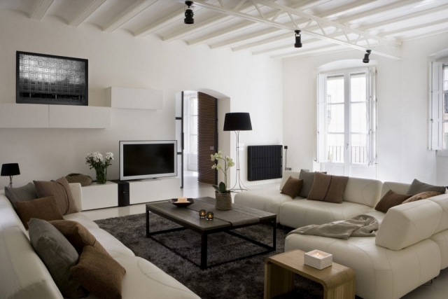 déco-intérieur-maison-idée-originale-salon-canapé-angle-cuir-blanc