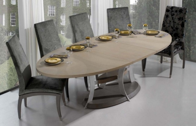 Déco salle à manger pour embellir votre espace 25 idées Décor de Ovale table cuisine