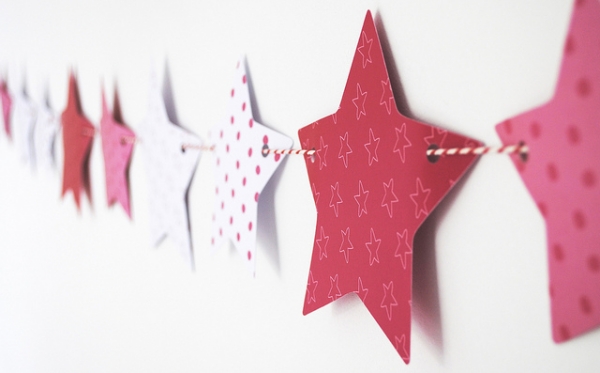 décoration-de-Noël-étoiles-étoiles-rouges-DIY