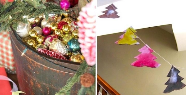 décoration-de-Noël-sapin-boules-décoratives-guirlandes