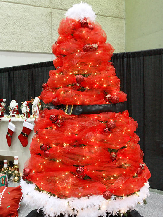 décoration-de-Noël-sapin-couleur-rouge