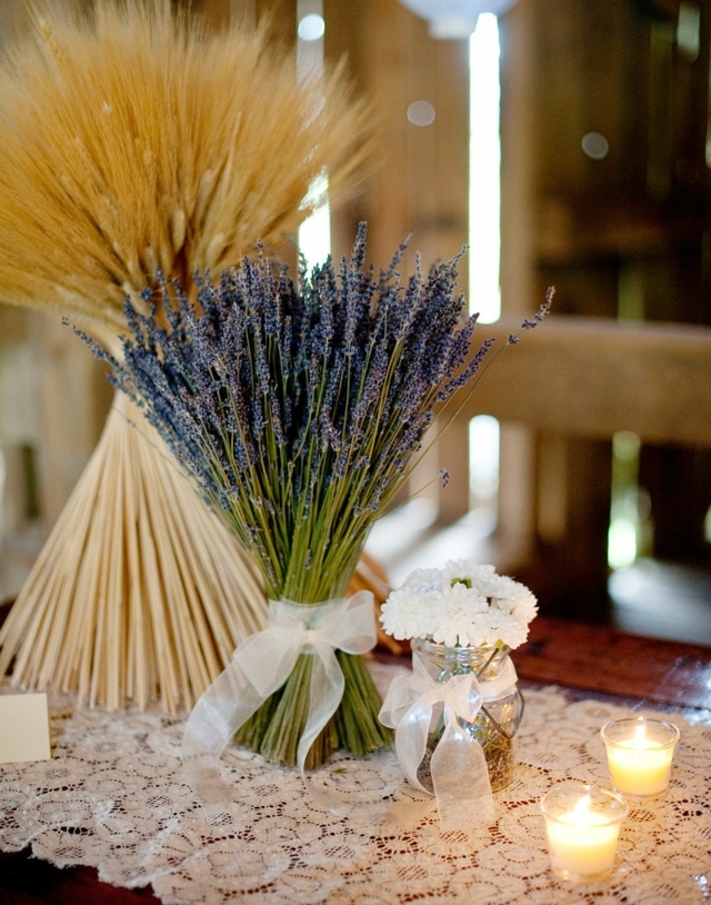 décoration-mariage-bouquet-lavande-gerbe-blé