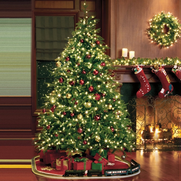 décorer le sapin de Noël guirlandes-lumineuses-LED