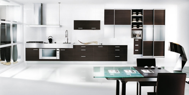 déco-moderne-noir-blanc-cuisine-table-manger-chaises