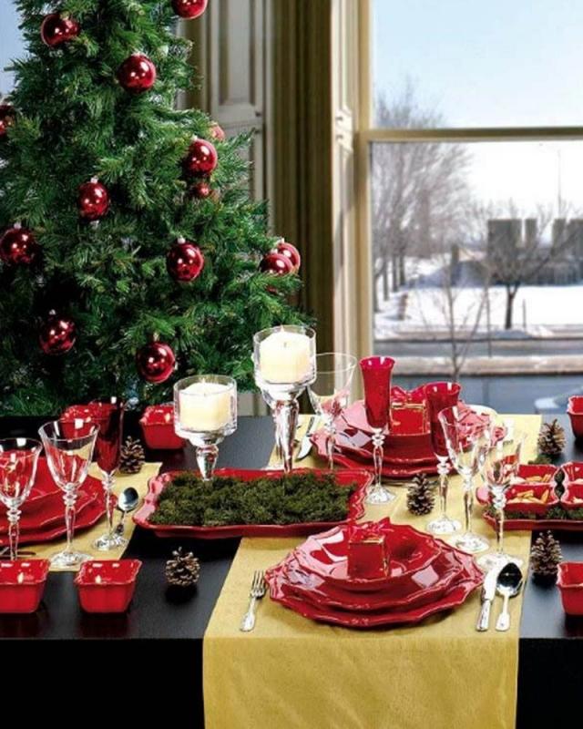 déco-noël-idée-originale-étoiles-table-assiettes-rouges