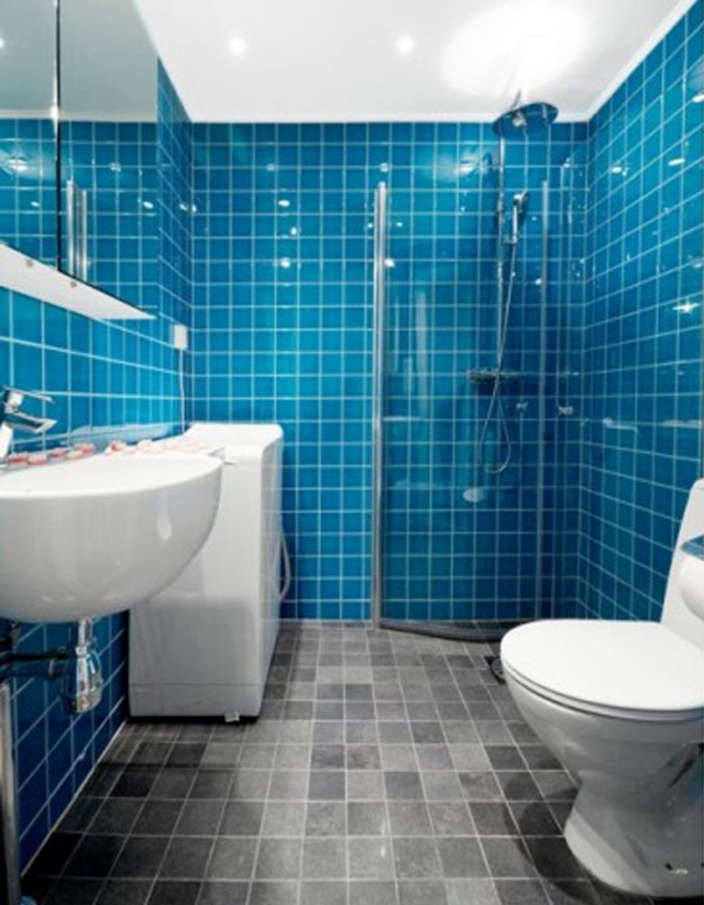 déco-salle-de-bains-idée-originale-carrelage-bleu