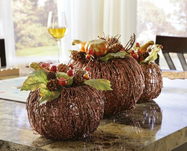 décoration-automnale-DIY-idée-originale-branches-table