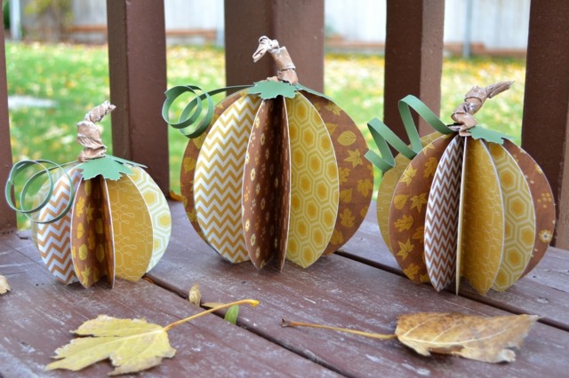 décoration-automnale-DIY-idée-originale-citrouilles-carton