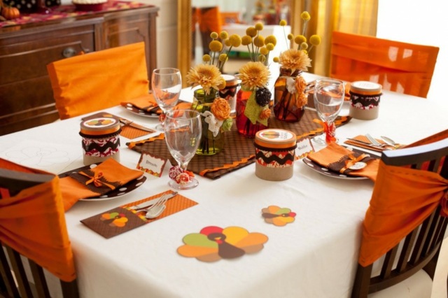 décoration-automnale-DIY-idée-originale-table-fleurs