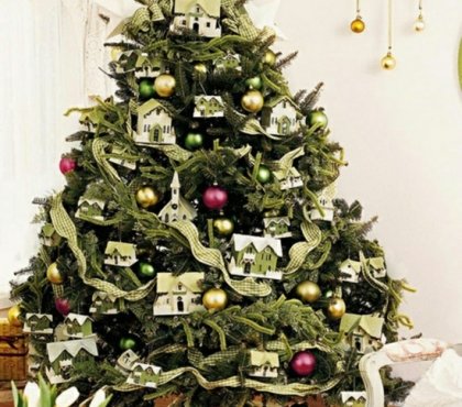 décoration-de-Noël-sapin-idée-originale-boules-décoratives