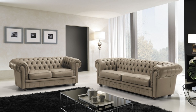 Canap et fauteuil Chesterfield - meubles classiques ternels