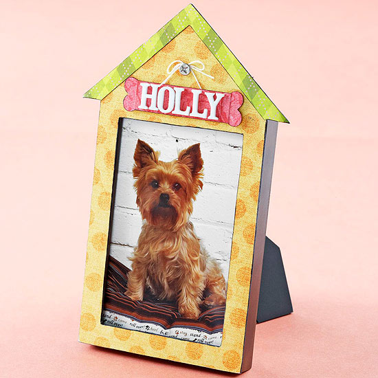 idées de cadeaux Noël-cadre-photo-maison-chien