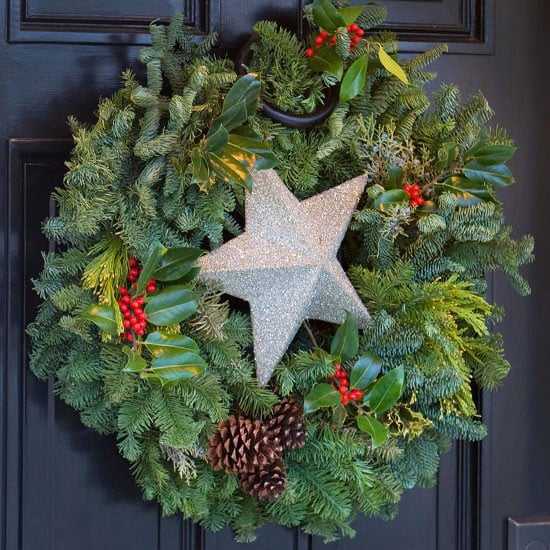 idées-déco-Noël-DIY-étoile-décorative-poudre-paillettes-argentée idées déco de Noël