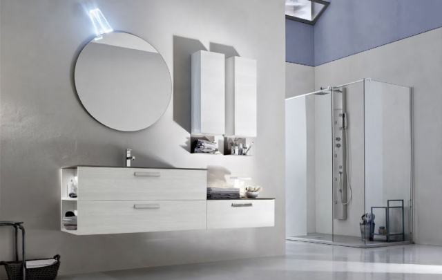 idées-salle-de-bains-meubles-originaux-collection-Start-miroir-rond-sous-lavabo-douche