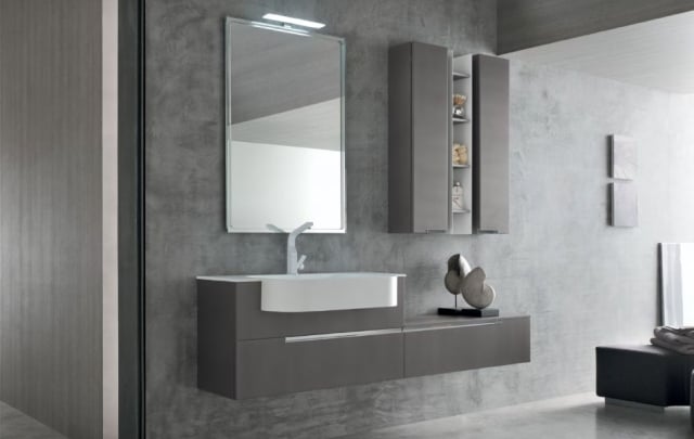 idées-salle-de-bains-miroir-lavabo-couleur-grise