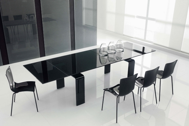 idée-originale-déco-salle-à-manger-table-rectangulaire-verre