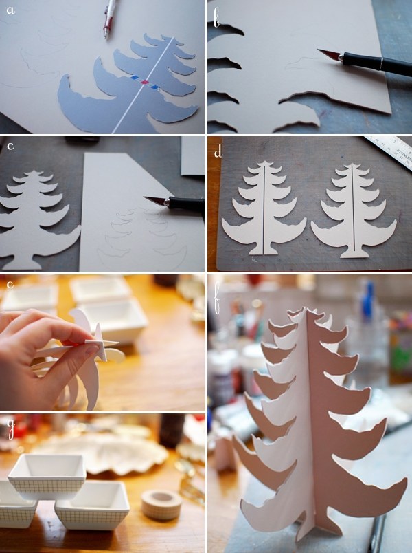 idée-brico-carton-sapin-Noël-original-DIY