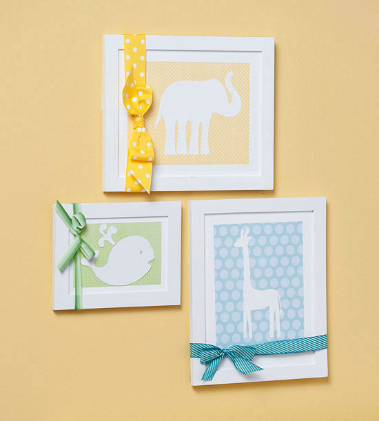 idée-cadeau-déco-cadres-rubans-animaux-sympas