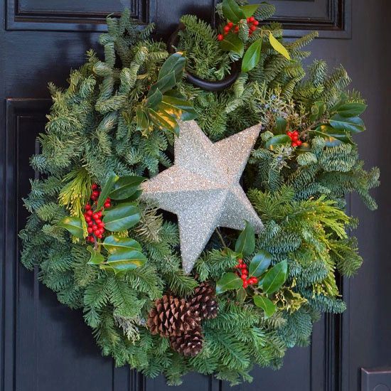 idées-déco-Noël-DIY-étoile-décorative-poudre-paillettes-argentée