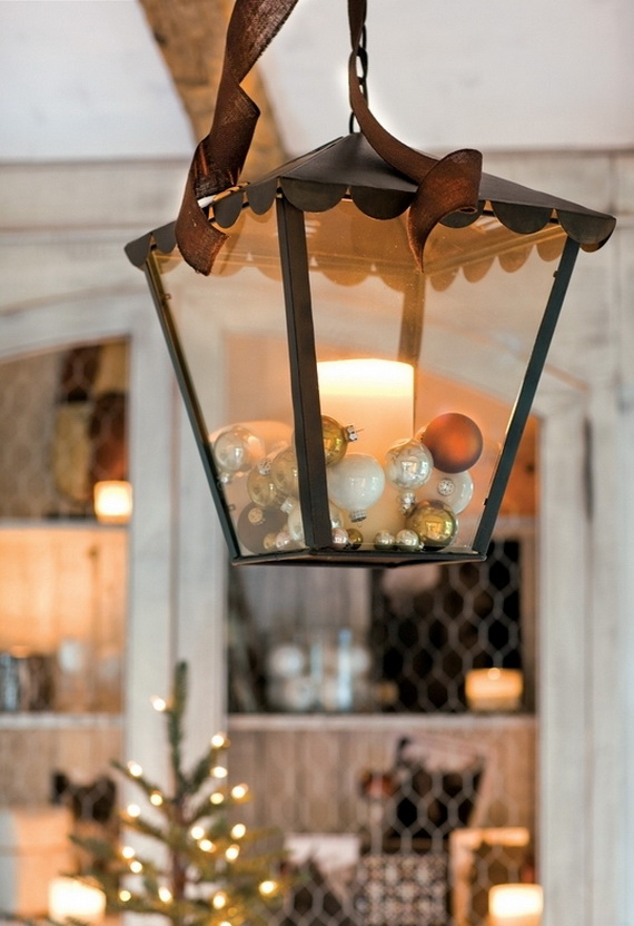 lanterne-ancienne-boules-Noël-déco-vintage