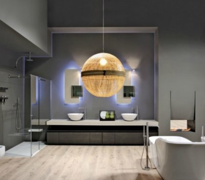 luminaire-salle-bains-25-photos-Antonio-Lupi-suspension-ronde-élégante-miroirs-lumineux