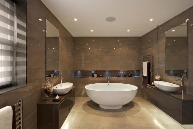 luminaire-salle-bains-25-photos-spots-led-encastrables-plafond luminaire salle de bains