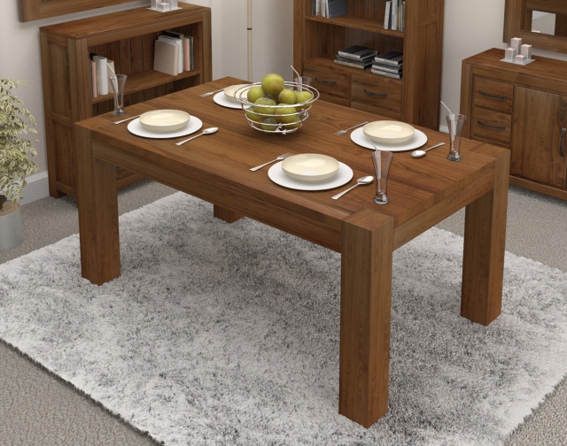 meuble-salle-à manger-table-bois-solide-rectangulaire