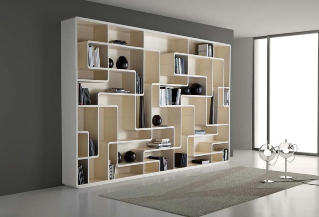 meuble-salon-idée-originale-rangement-livres-bibliothèque-blanche