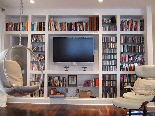 meuble-salon-idée-originale-rangement-livres-étagères-style-modernes