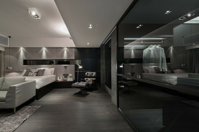 moderne-décoration-chambre-à-coucher-couleur-sombre