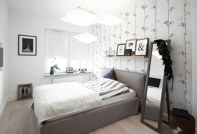 moderne décoration chambre à coucher thème-fleurs
