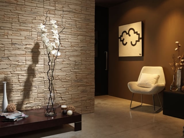 pierre-parement-revêtement-mural-intérieur-décoratif-beige-entrée-élégante pierre de parement