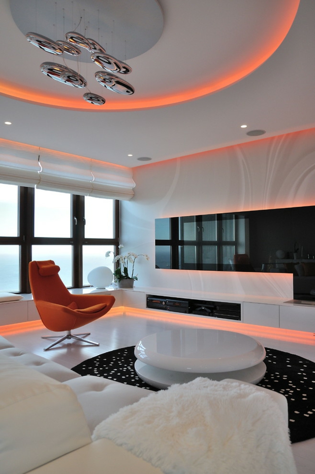 ruban-lumineux-LED-orange-salon-minimaliste