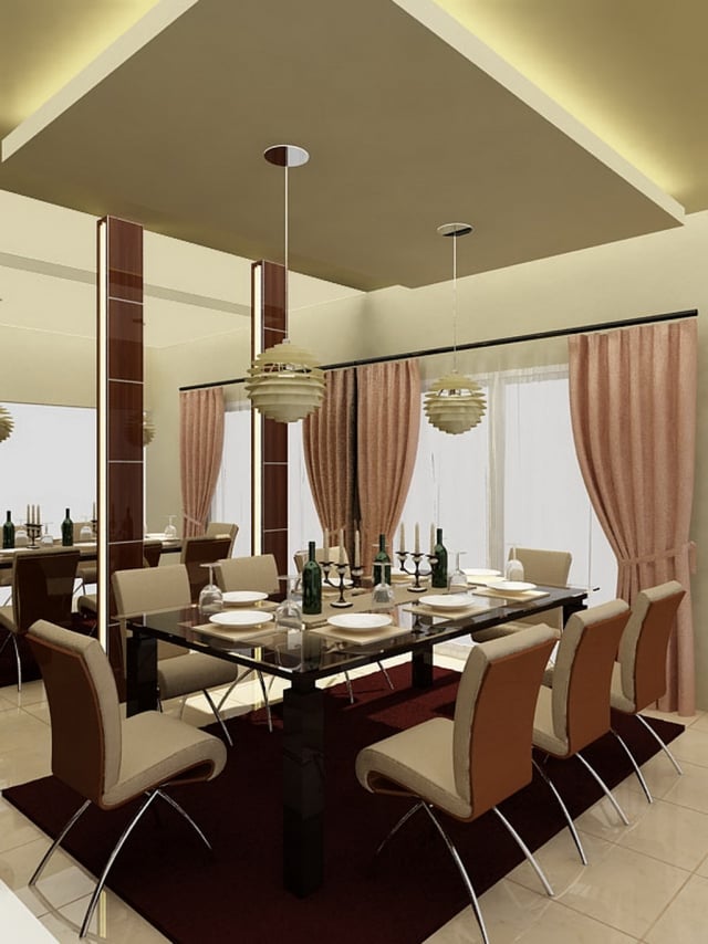salle-à-manger-moderne-table-rectangulaire-verre-chaises