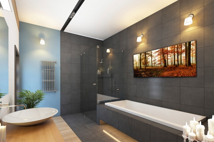 salle-bain-contemporaine-carrelage-gris-anthracite-tablier-baignoire