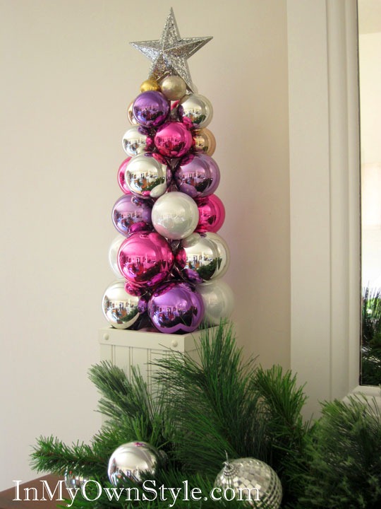 sapin-Noël-artificiel-DIY-original-boules-Noël-arbre-pot-fleurs-blanc