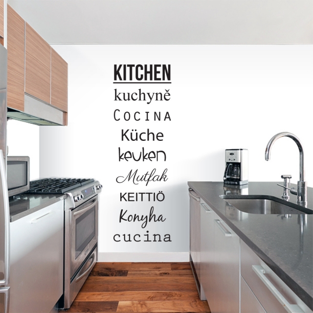 stickers-muraux-cuisine-25-idées-originales-lettrages-cuisine-langues-différentes